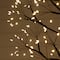 6ft. Pre-Lit Artificial Halloween Black Starburst Tree with 1680 Fairy Warm White LED Lights